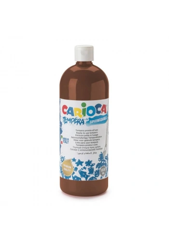Carioca Tempera Yıkanabilir Poster Boya 1000 ml. KAHVERENGİ