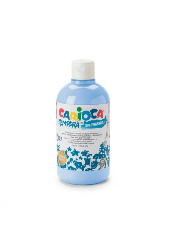 Carioca Tempera Yıkanabilir Poster Boya 500 ml. AÇIK MAVİ