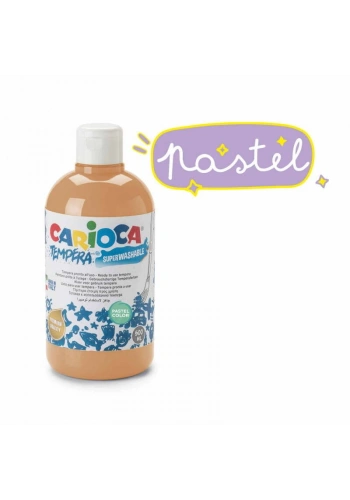 Carioca Tempera Yıkanabilir Poster Boya 500 ml. PASTEL TURUNCU