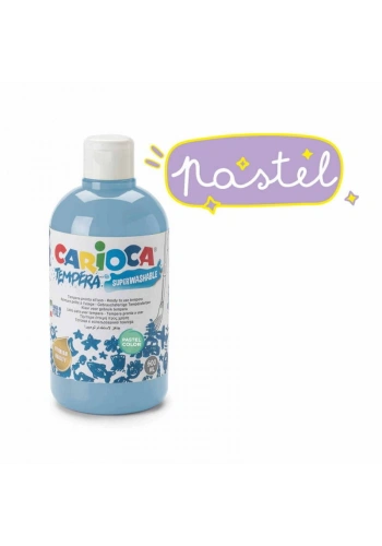 Carioca Tempera Yıkanabilir Poster Boya 500 ml. PASTEL MAVİ