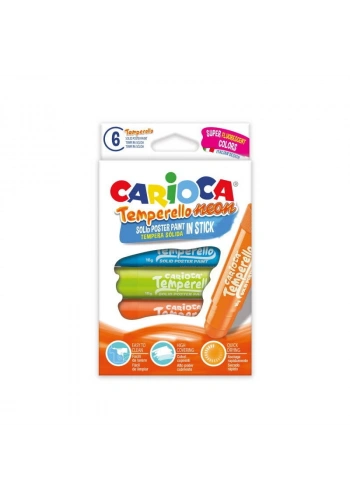 Carioca Temperello Stick Poster Boyama Kalemi Fosforlu 6 Renk