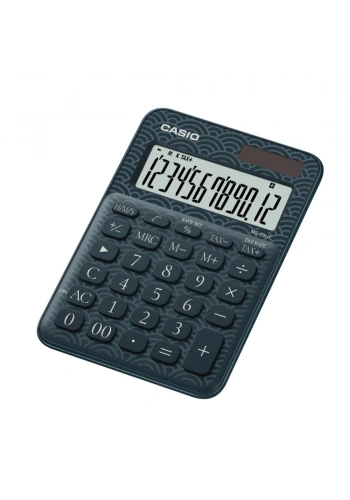 Casio Hesap Makinesi 12 Hane Ms-20uc-jbu Lacivert Desenli Masaüstü