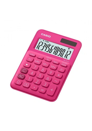 Casio Hesap Makinesi 12 Hane Ms-20uc-rd Renkli Masaüstü