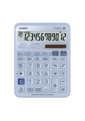 Casio Hesap Makinesi Dj-120dpluslbwadp Açık Mavi
