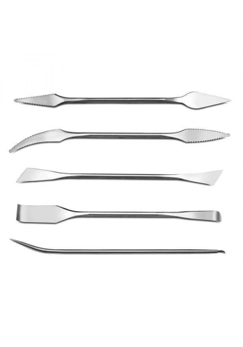 Çelik Seramik Modelaj Seti Çift Yönlü 5 Parça