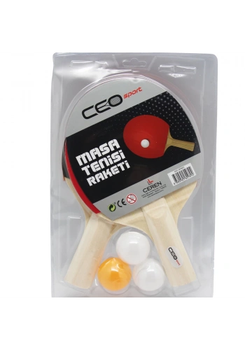 Ceo Sport Masa Tenisi Seti 2 Raket+3 Top CEO-SP0001