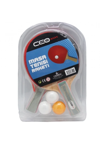 Ceo Sport Masa Tenisi Seti 2 Raket+3 Top CEO-SP0004