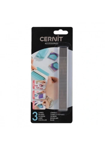 Cernit Cutter Polimer Kil Kesme Bıçakları 3lü Set (Sert, Esnek ve Tırtıklı)