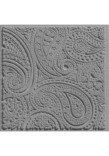Cernit Texture Plate Silikon Polimer Kil Desen ve Doku Kalıbı 9x9 cm. PAISLEY