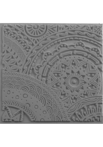 Cernit Texture Plate Silikon Polimer Kil Desen ve Doku Kalıbı 9x9 cm. STARS