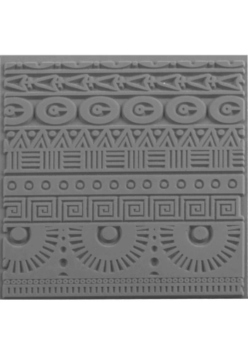 Cernit Texture Plate Silikon Polimer Kil Desen ve Doku Kalıbı 9x9 cm. GEOMETRICS