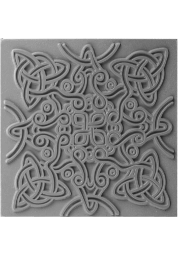 Cernit Texture Plate Silikon Polimer Kil Desen ve Doku Kalıbı 9x9 cm. CELTIC KNOT