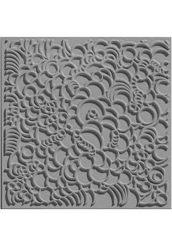 Cernit Texture Plate Silikon Polimer Kil Desen ve Doku Kalıbı 9x9 cm. BUBBLES