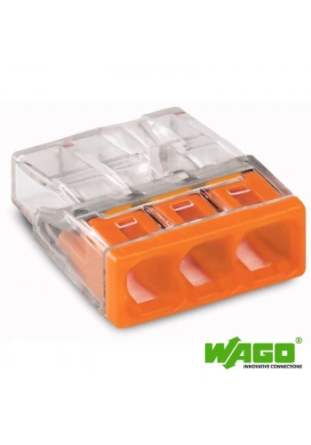 Çetsan Wago Buat Klemens Alev İletmez (1,0 - 2,5 Mm²) Halogen Free (Hf) 3 Kutuplu