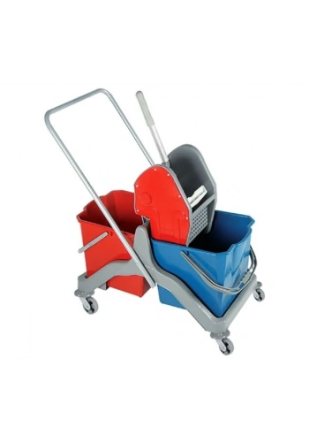 Çift Kovalı Temizlik Arabası Plastik ( 2 Adet )