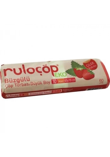 Çilek Kokulu Çöp Poşeti - Büyük - 10 Adet