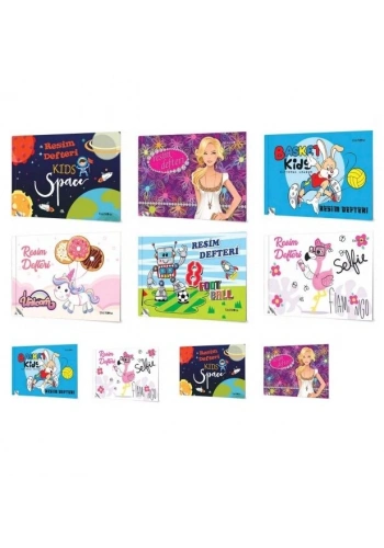 Çınar Dikişli Perforajlı (Koparılabilir) Resim Defteri Küçük Boy 15x22 cm. 40 yaprak