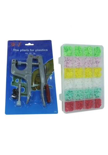 Çıt Çıt Çakma Makinesi (El Tipi) + Çıt Çıt Seti 120 Adet