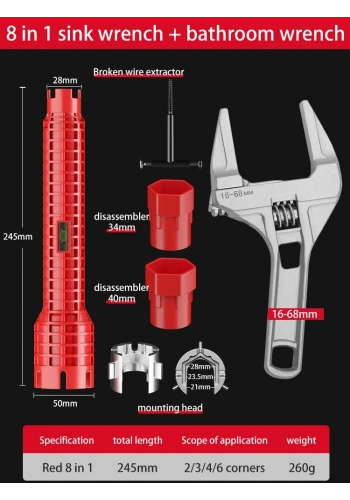 Çok Amaçlı Tesisatçı El Aleti