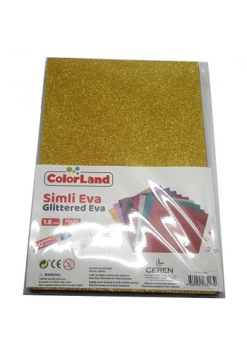 Colorland Eva Simli 1,8 MM 10 Renk 20x30 Cm