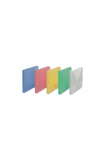 Comix Lastikli Kutu Dosya Şeffaf Renkler A4 A1260