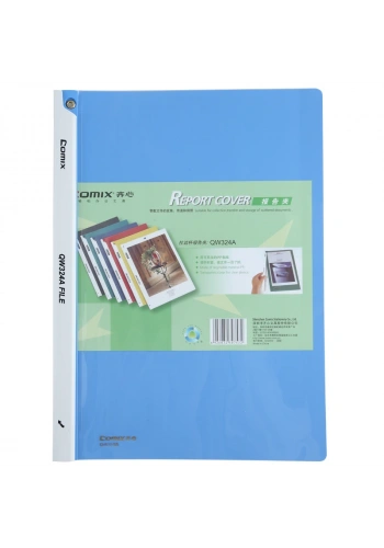 Comix Sıkıştırmalı Dosya Sırttan Klips Karışık Renk QW324A