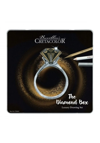 Cretacolor Diamond Box Luxury Drawing Premium Çizim Seti Metal Kutu 15 Parça 40047