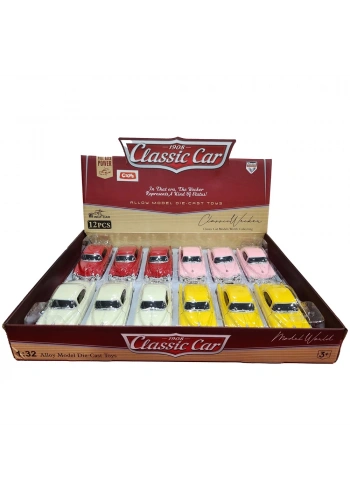 Ctoy Oyuncak Çek Bırak Klasik Otomobil1:32 12Li CTOY-615-3B