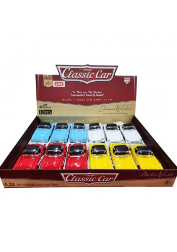 Ctoy Oyuncak Çek Bırak Klasik Otomobil1:32 12Li CTOY-615-6B