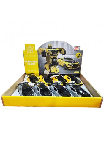 Ctoy Oyuncak Robota Dönüşebilen Araba 8Li Stant CTOY-333-3