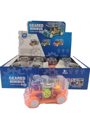 Ctoy Oyuncak Işıklı Sesli Şeffaf Minibüs CTOY-SR878-06