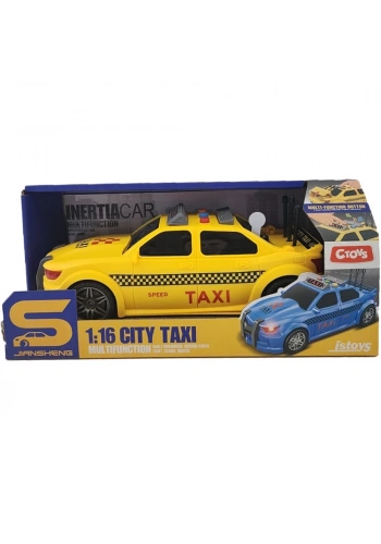 Ctoy Oyuncak Işıklı Ve Sesli Sürtmeli Taxi 