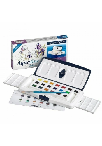 Daler Rowney Aquafine Sulu Boya Seti 18 Renk Tablet + 2 Renk Tüp