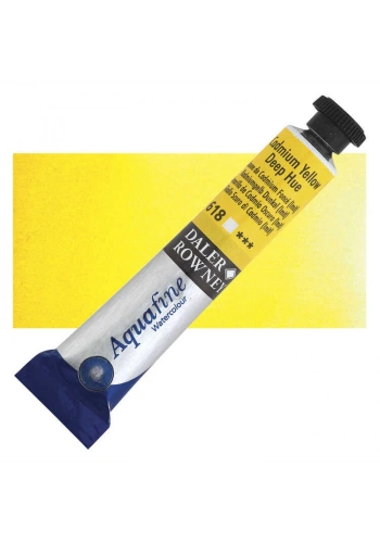 Daler Rowney Aquafine Tüp Sulu boya 8 ml. 618 CADMIUM YELLOW DEEP HUE