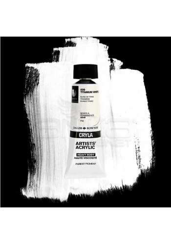 Daler Rowney Cryla Artist Akrilik Boya 75ml 009 Titanium White Seri A