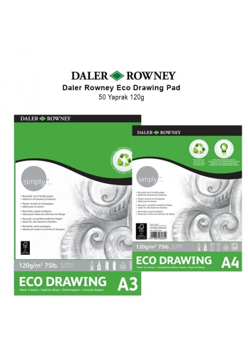Daler Rowney Eco Drawing Pad 50 Yaprak 120g