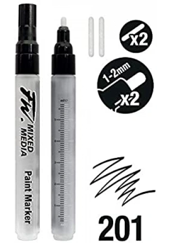 Daler Rowney FW Mix Paint Markers Seti M Yuvarlak Uç 1-2mm 2li Set