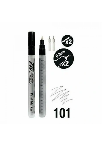 Daler Rowney FW Mix Paint Markers Seti S Fine Uç 0.8mm 2li Set