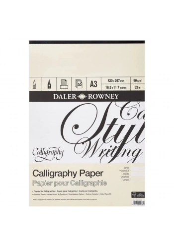 Daler Rowney Kaligrafi Defter 90gr A3 30yp