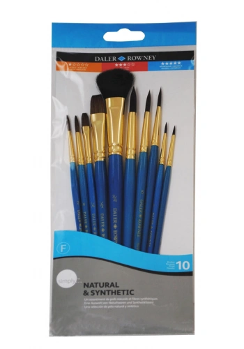 Daler Rowney Natural & Synthetic 10lu Fırça Seti