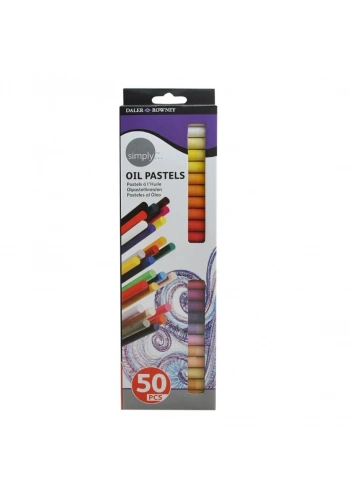Daler Rowney Simply Oil Pastel Yağlı Pastel Seti 50 Renk