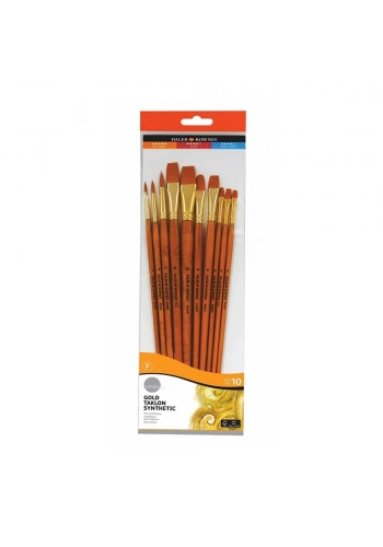 Daller Rowney Gold Taklon Sentetik Fırça Seti 10 lu 216920110