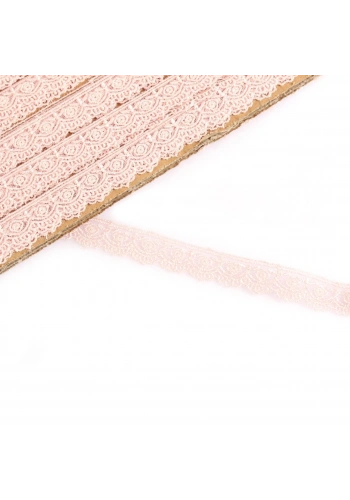 Dar Pembe Güpür Dantel 1612