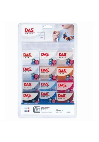Das Smart Polimer Kil Seti 12 Renk x 28 gr. Warm & Cold Colours