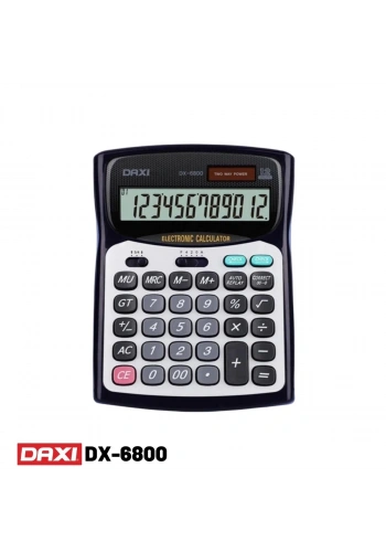 Daxi Hesap Makinesi Black Edition 12 Haneli DX-6800
