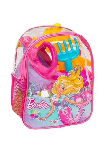 Dede Oyuncak Barbie Resimli Sırt Çantalı Plaj Set 03500