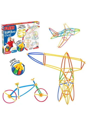 Dede Oyuncak Flexı Bambu Çubuklar 300 Parça 03679