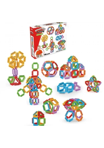 Dede Oyuncak Geometrik Puzzle 96 Parça