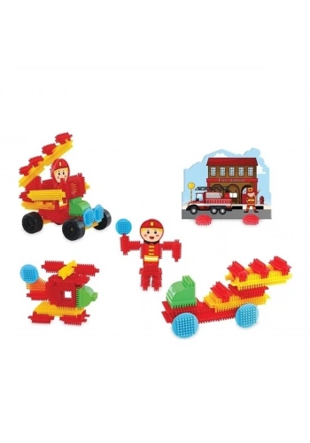 Dede Oyuncak Kaktüs Bloklar İtfaiye İstasyonu 55 Parça 03308