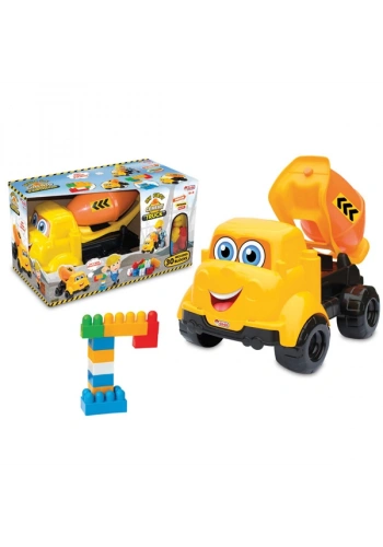 Dede Oyuncak Kutulu Büyük Çimento Kamyonum Bloklu 30 Parça 03433